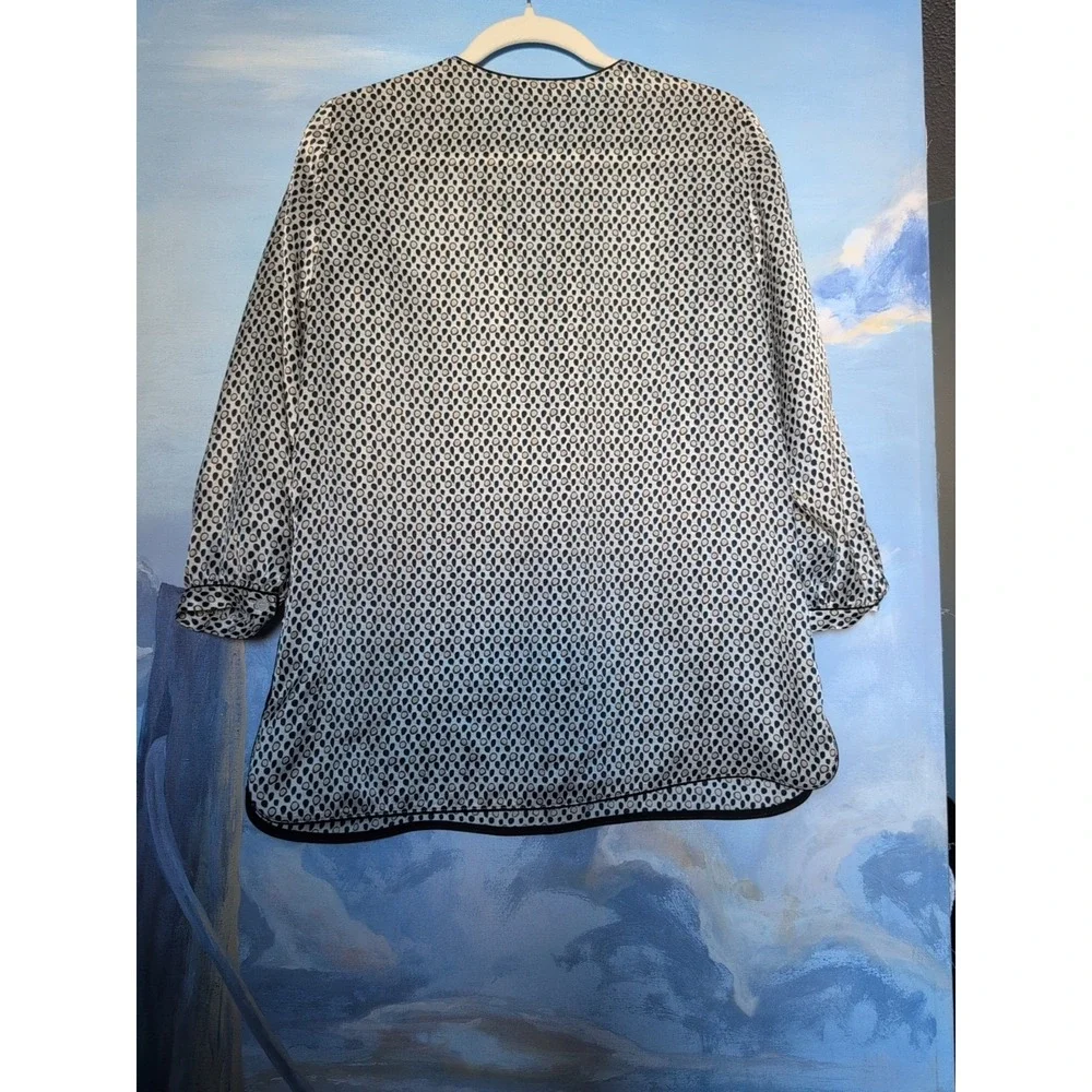 NEW! Lafayette 148 New York S Silk Kelsey Blouse